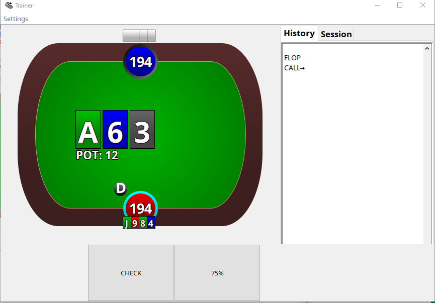 MonkerSolver trainer interface on A63r flop